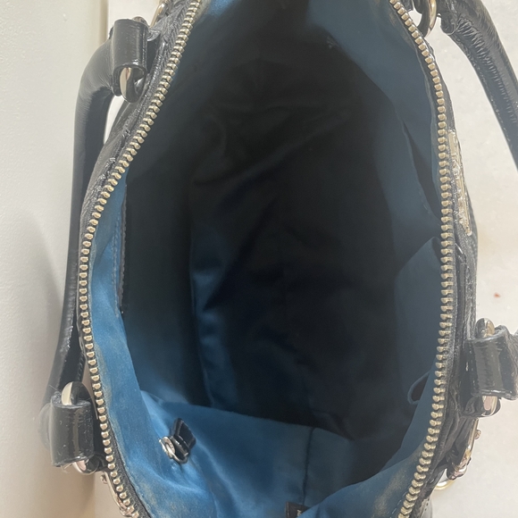 Coach Black Circle Pattern Satchel - Picture 4 of 4